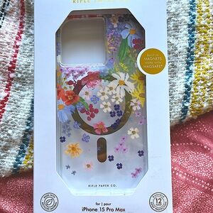 Rifle Paper Co. Floral Mag Safe Phone Case for iPhone 15 Pro Max